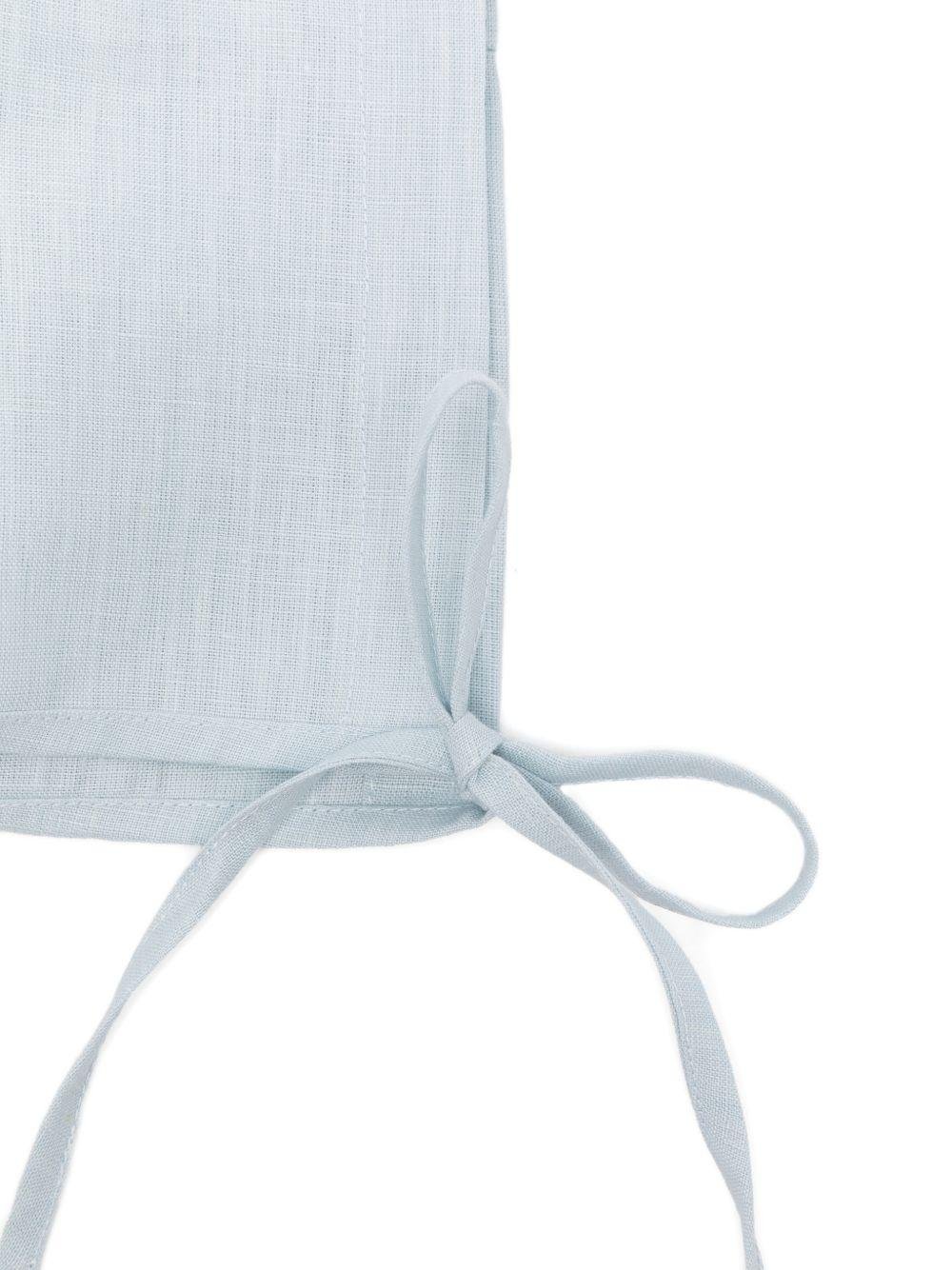 Cuffia per neonato Jesurum Baby azzurro con chiusura con laccetti - Rubino Kids