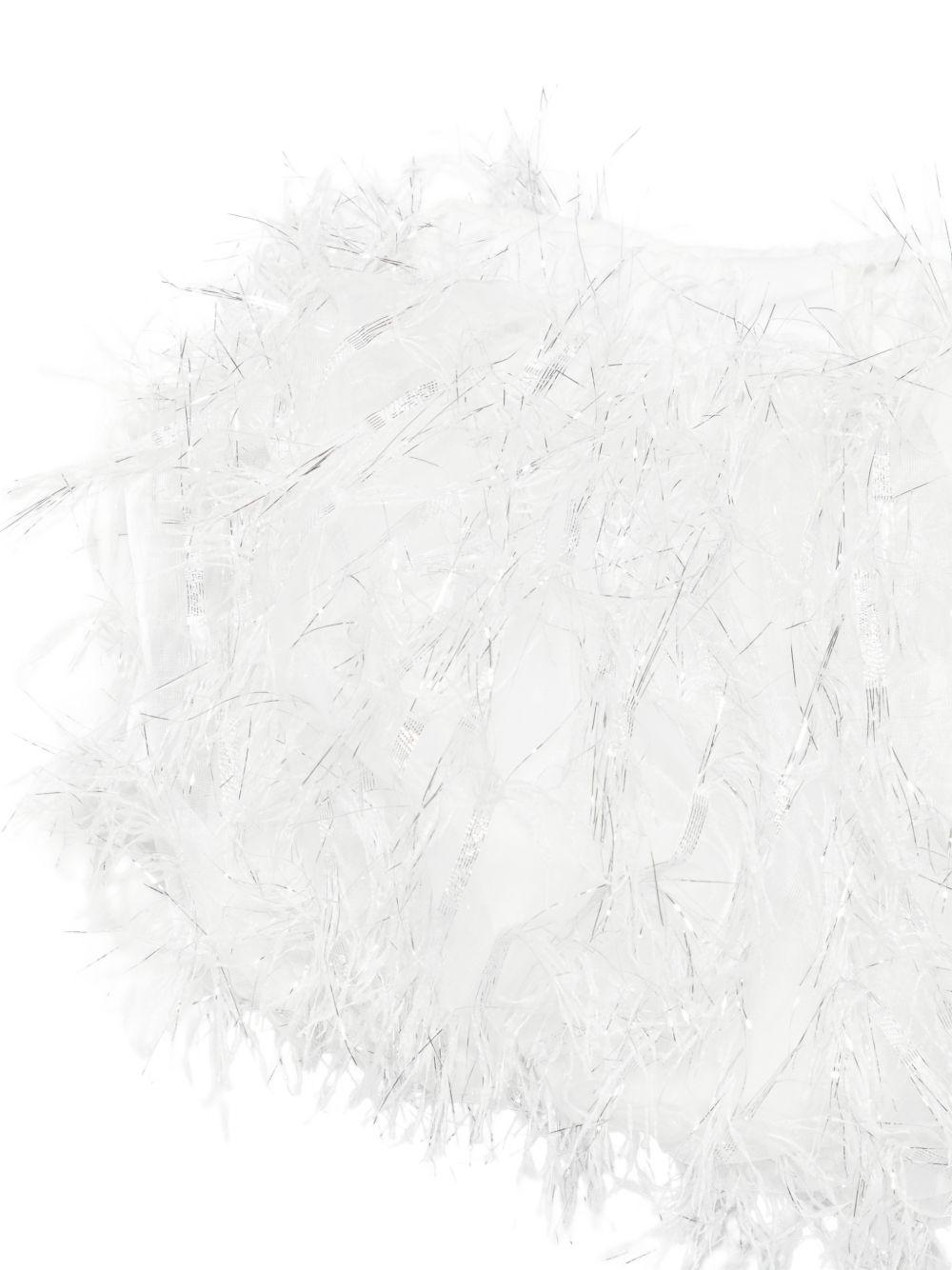 Culotte per neonata A'lapage bianca con dettaglio frange - Rubino Kids