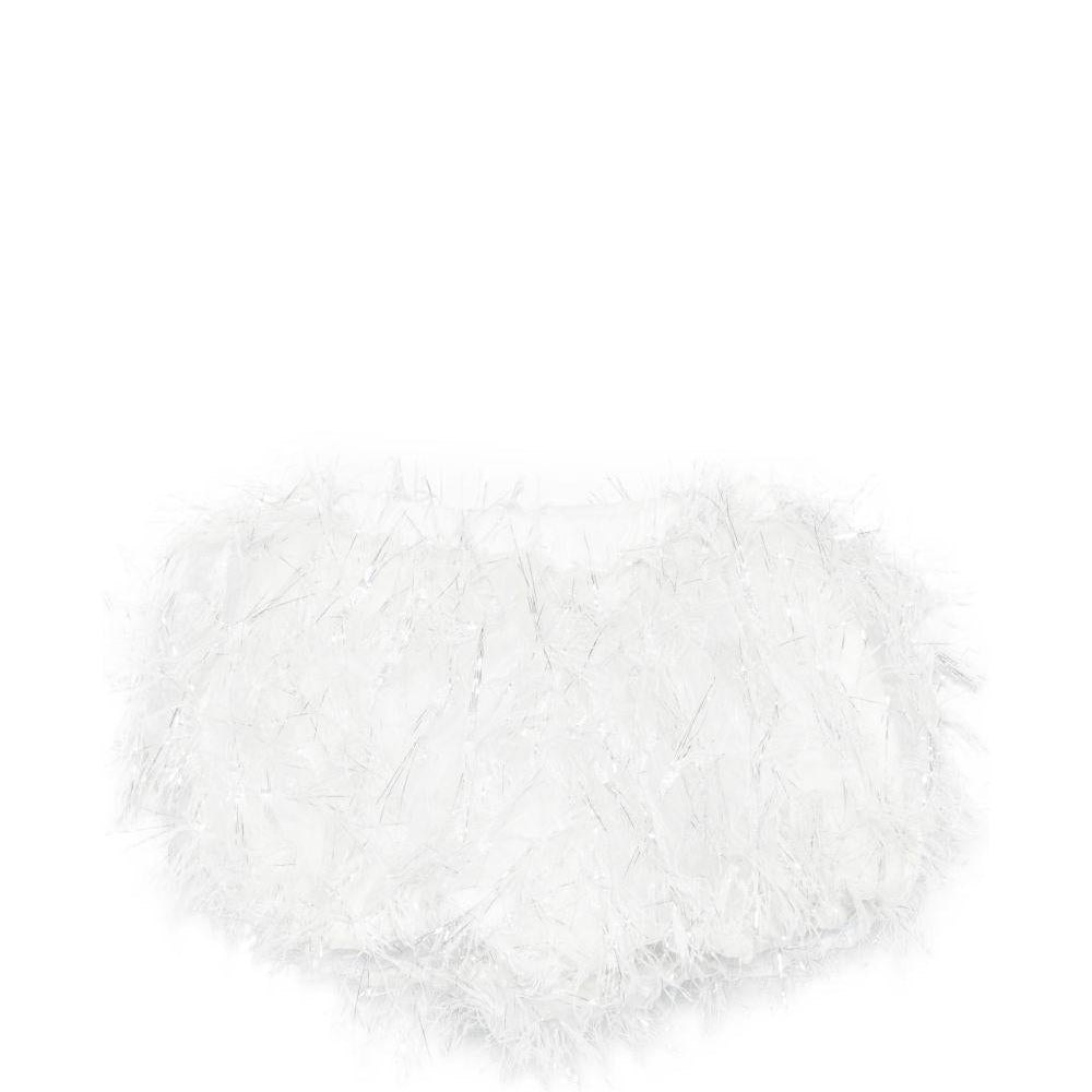 Culotte per neonata A'lapage bianca con dettaglio frange - Rubino Kids