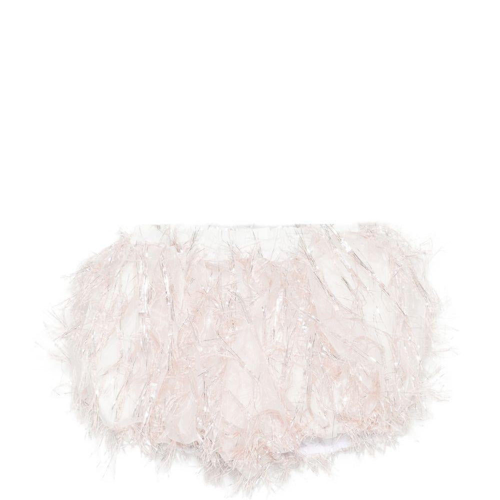 Culotte per neonata A'lapage rosa con dettaglio frange - Rubino Kids