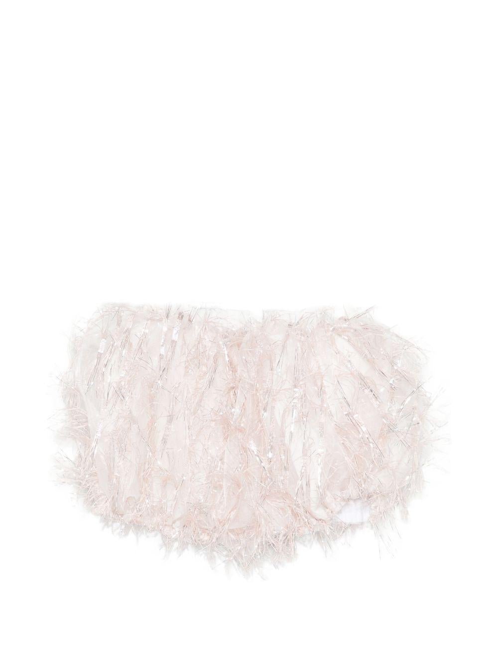 Culotte per neonata A'lapage rosa con dettaglio frange - Rubino Kids