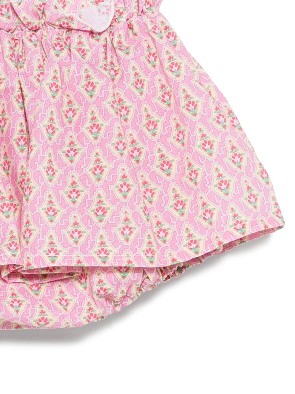 Culotte per neonata Mariella Ferrari rosa con stampa a fiori all - over - Rubino Kids