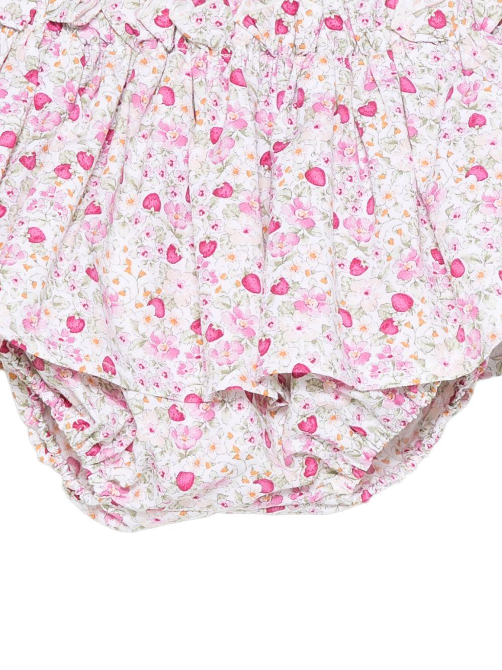 Culotte per neonata Mariella Ferrari rosa con stampa a fiori all - over - Rubino Kids