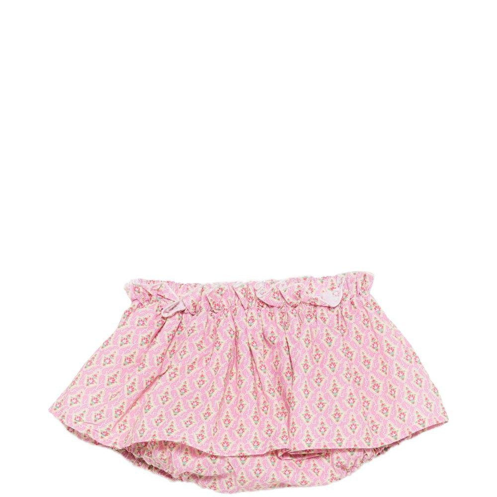 Culotte per neonata Mariella Ferrari rosa con stampa a fiori all - over - Rubino Kids