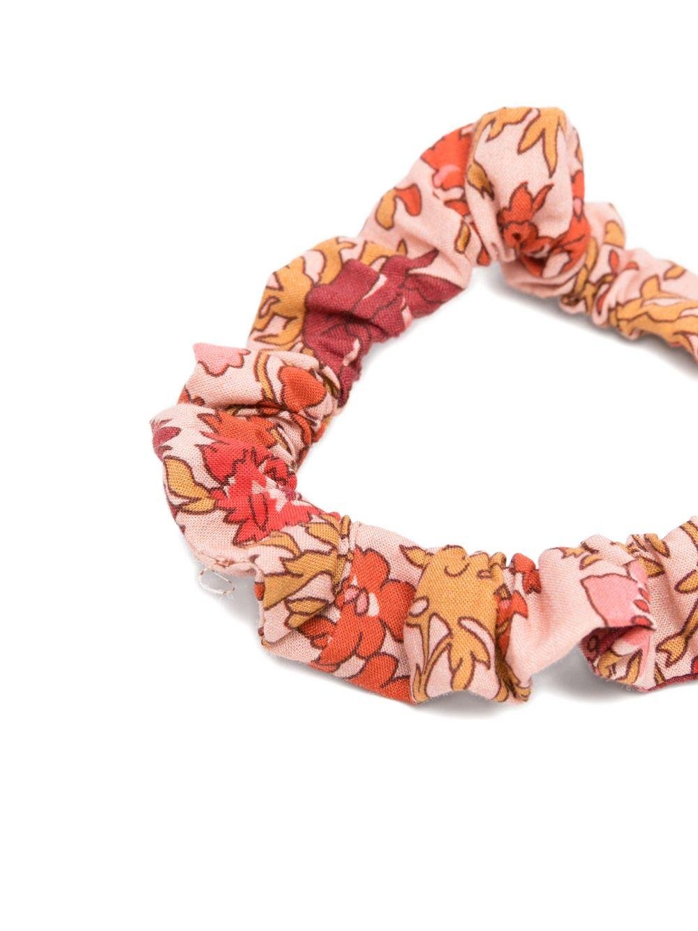 Elastico per capelli per bambina Bonpoint rosso con pompom - Rubino Kids