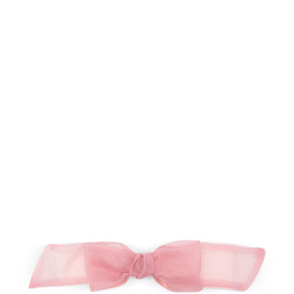 Fascia per capelli per neonata La Stupenderia rosa con dettaglio fiocco - Rubino Kids