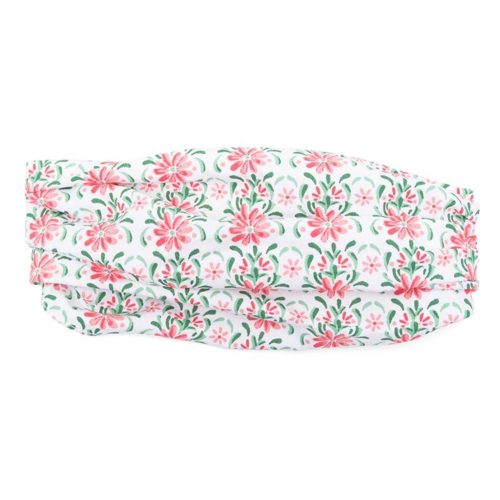 Fascia per capelli per neonata Mariella Ferrari bianco con stampa floreale - Rubino Kids