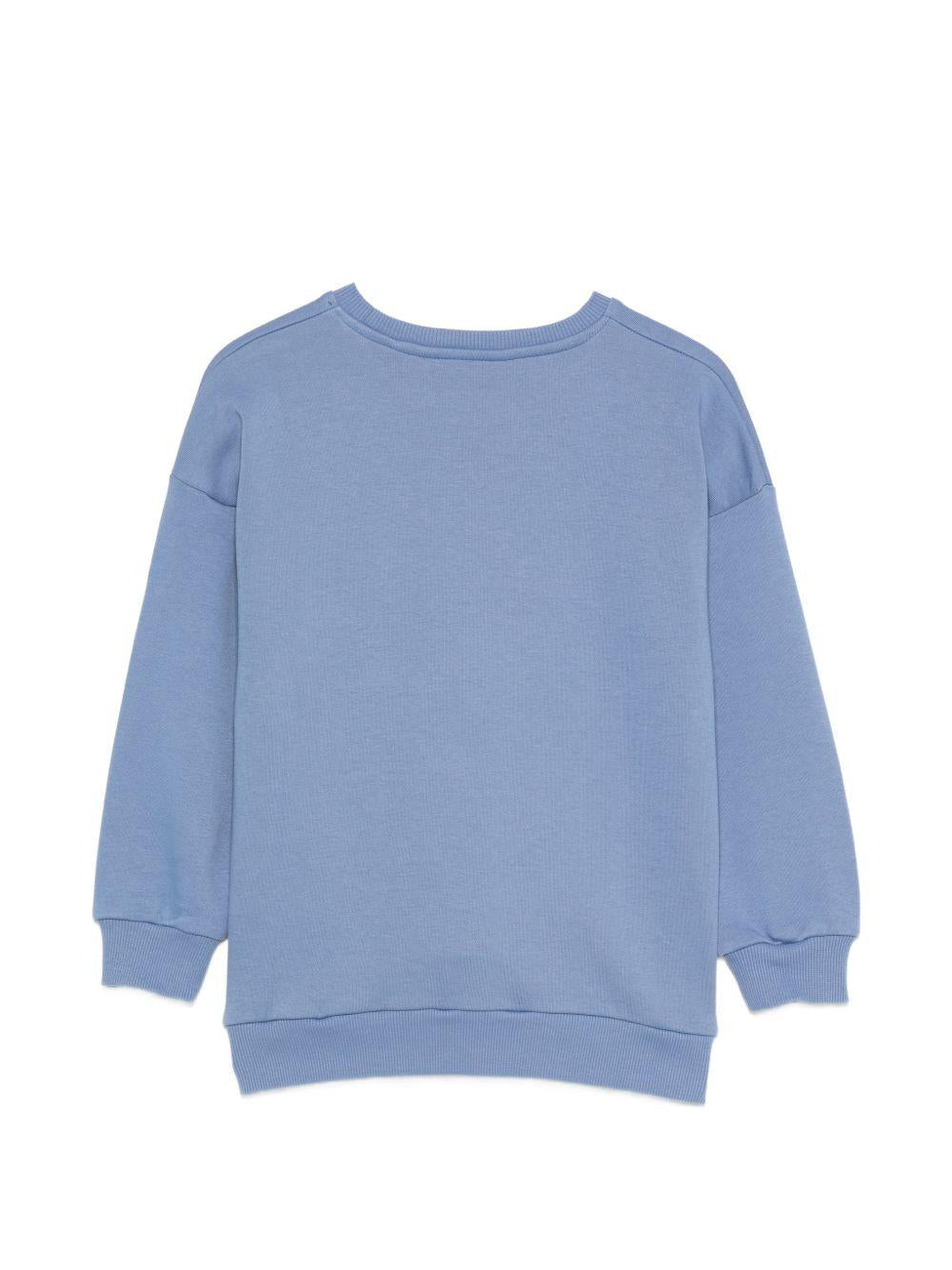 Felpa per bambina Konges Sløjd blu con decorazione a paillettes - Rubino Kids