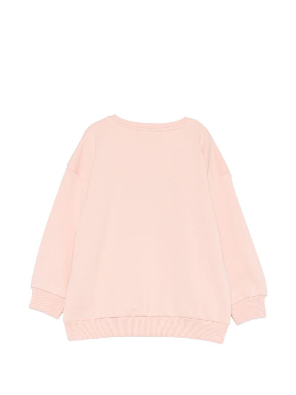 Felpa per bambina Konges Sløjd rosa con ricamo ciliegie - Rubino Kids