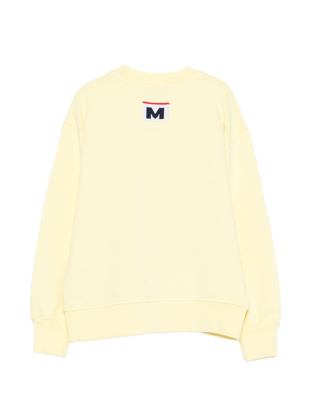 Felpa per bambina MSGM Kids giallo con stampa sul davanti - Rubino Kids