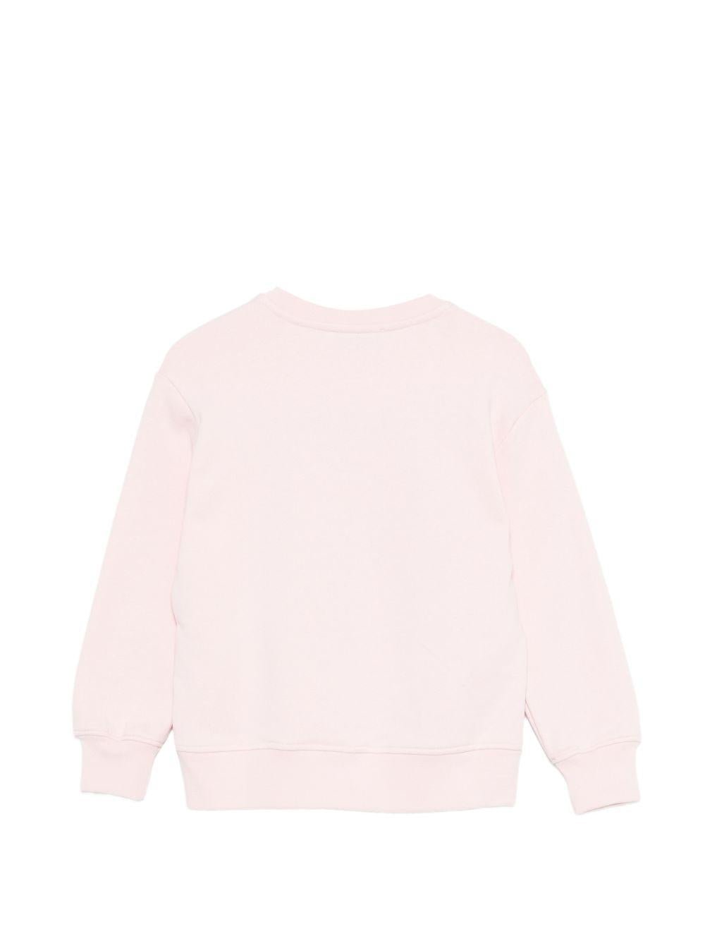 Felpa per bambina MSGM Kids rosa con stampa logo - Rubino Kids