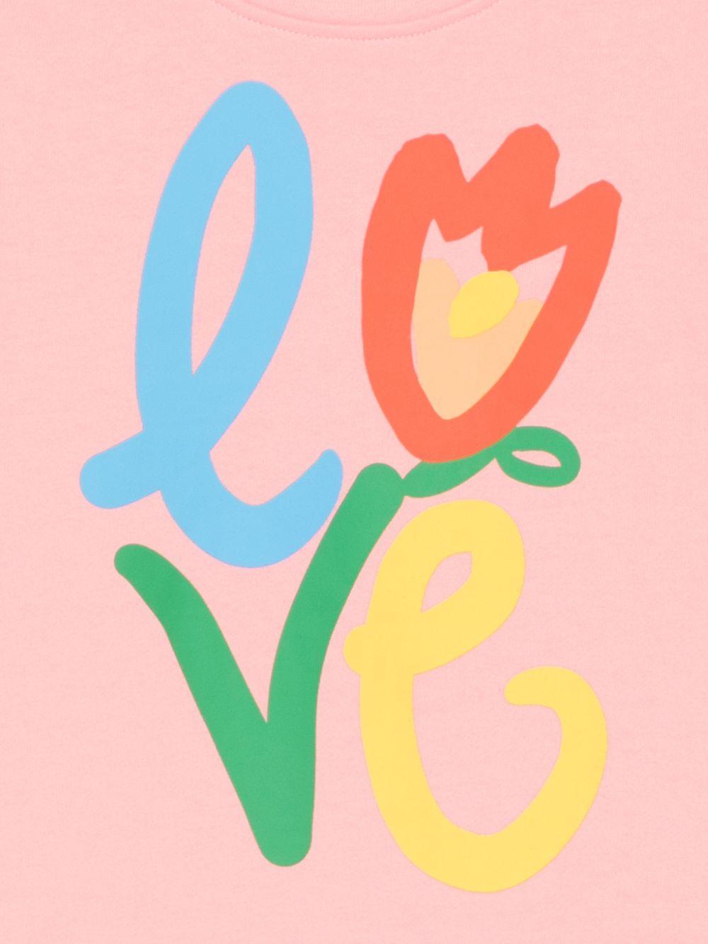 Felpa per bambina Stella McCartney Kids rosa con stampa grafica - Rubino Kids