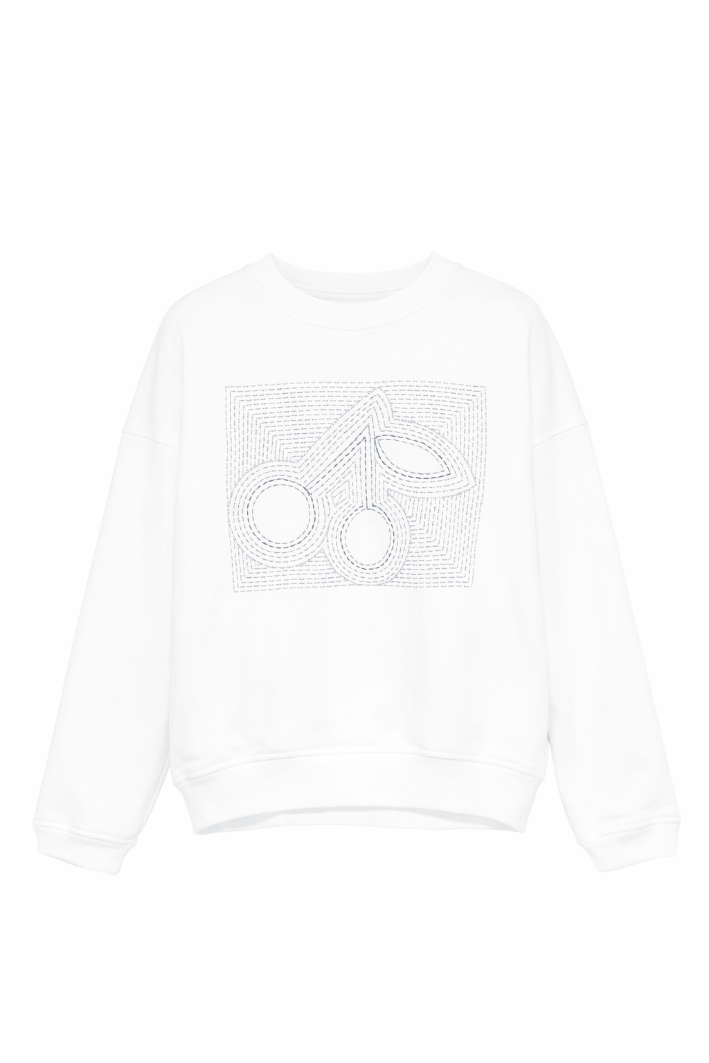 Felpa per bambini Bonpoint bianca con logo ricamato sul davanti - Rubino Kids