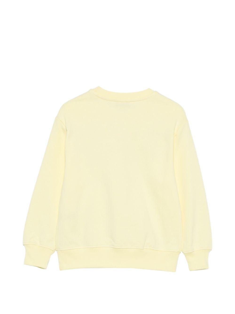 Felpa per bambini MSGM Kids gialla con stampa logo - Rubino Kids