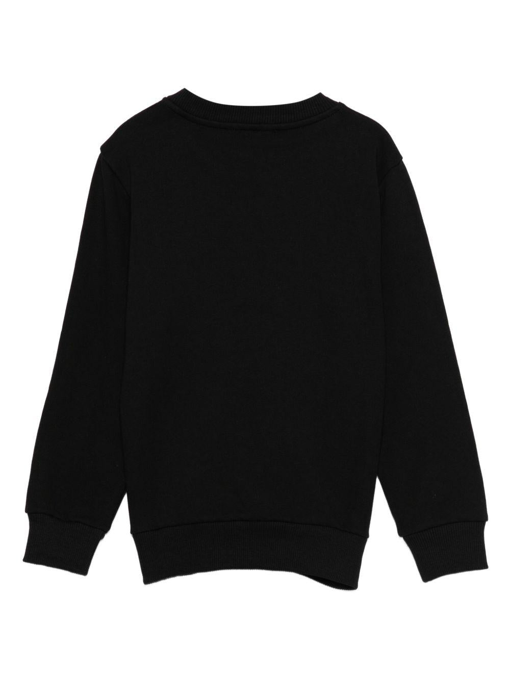 Felpa per bambino Balmain Kids nero con testa di leone - Rubino Kids