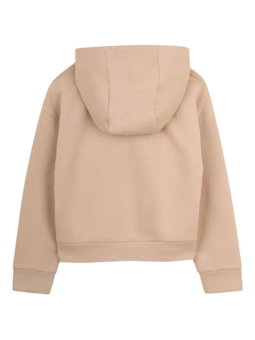 Felpa per bambino Michael Kors Kids beige con cappuccio - Rubino Kids