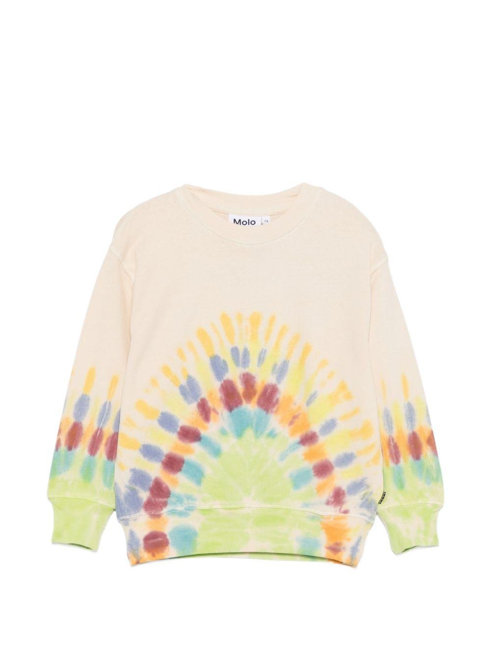 Felpa per bambino Molo multicolore con fantasia tie - dye - Rubino Kids