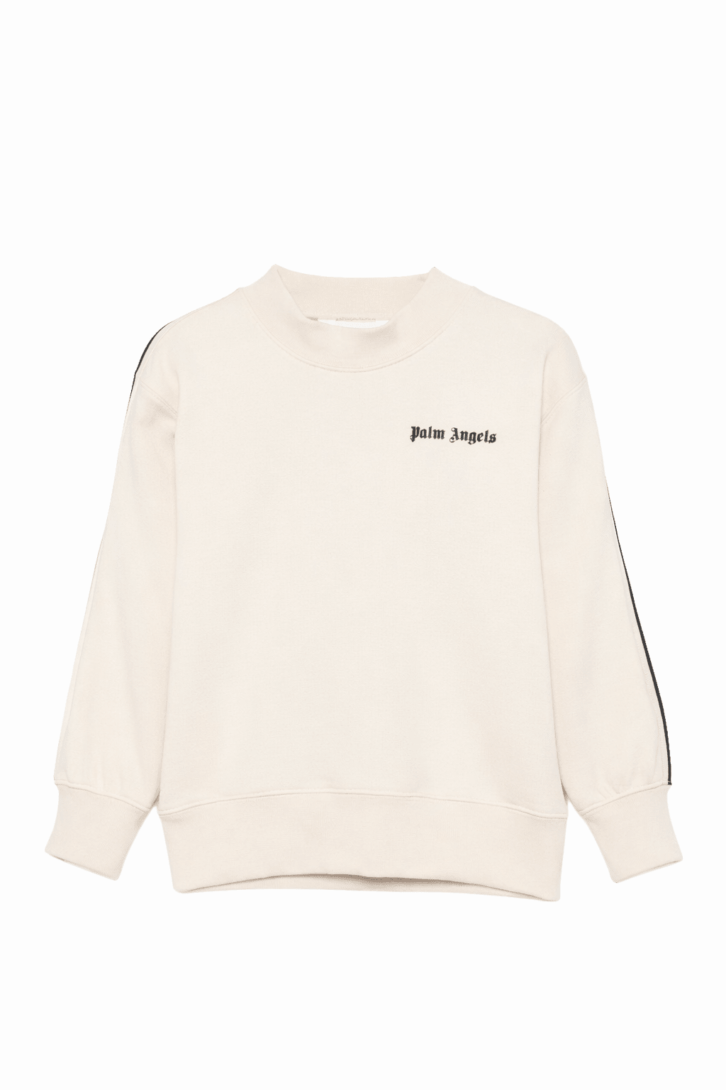 Felpa per bambino Palm Angels beige con scollo rotondo - Rubino Kids