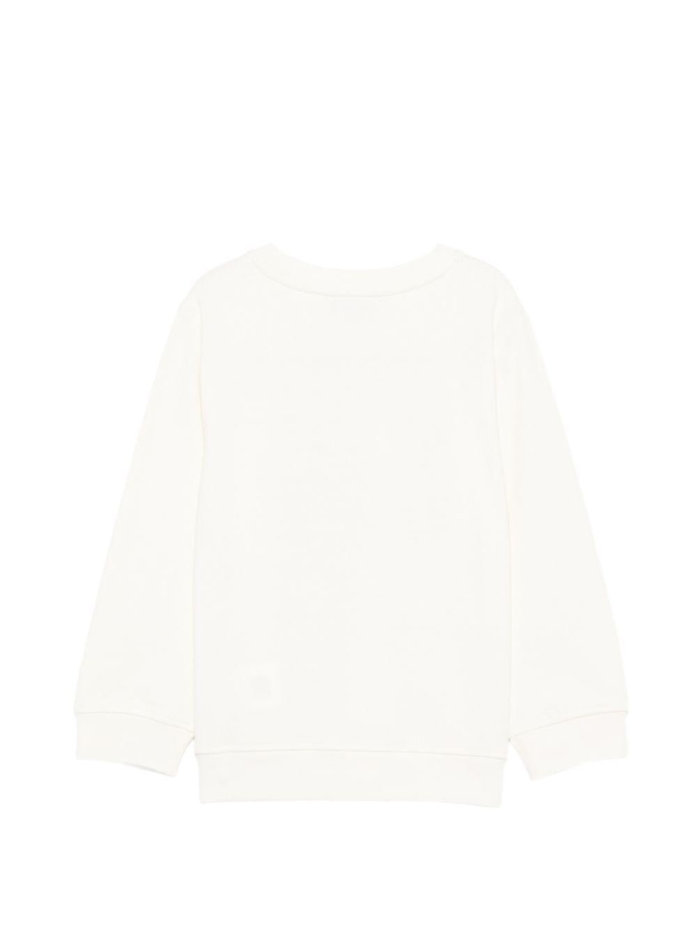 Felpa per bambino Stella McCartney Kids beige con stampa grafica all - over - Rubino Kids