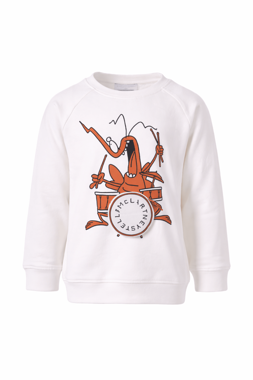 Felpa per bambino Stella McCartney Kids bianca con stampa grafica - Rubino Kids