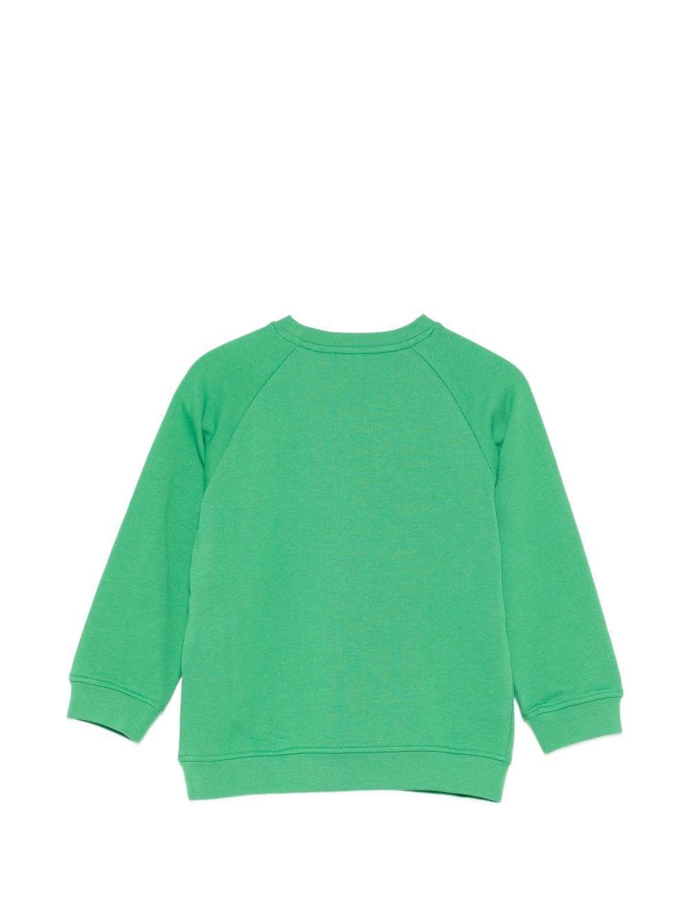 Felpa per bambino Stella McCartney Kids verde con stampa grafica - Rubino Kids