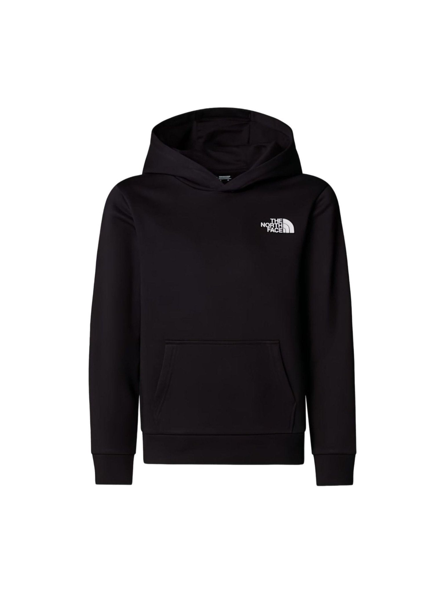 Felpa per bambino The North Face Kids nera con logo sul davanti - Rubino Kids