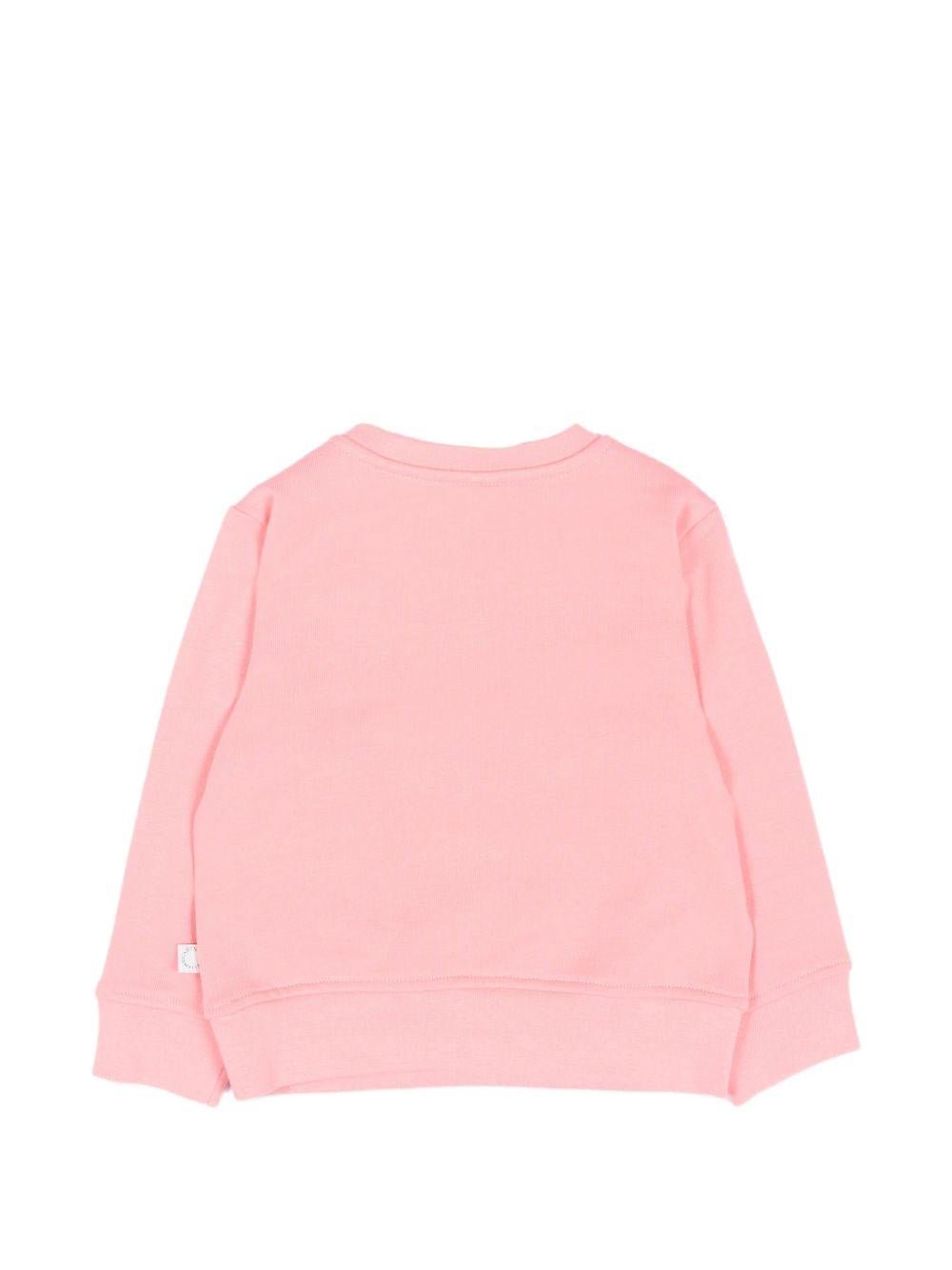 Felpa per neonata Stella McCartney Kids rosa con stampa grafica - Rubino Kids