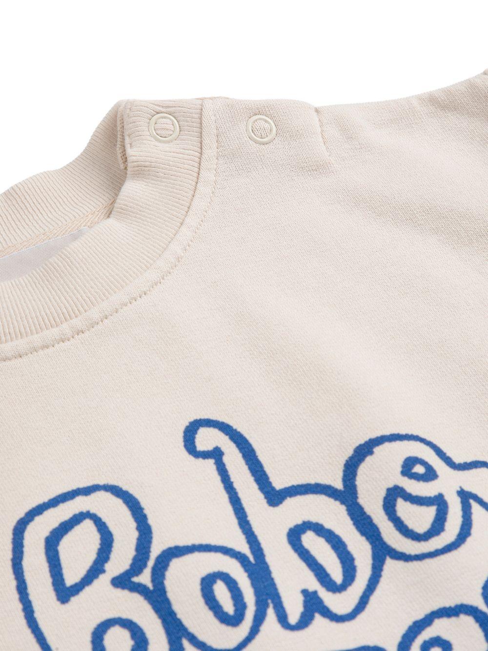 Felpa per neonato Bobo Choses bianco sporco con stampa grafica - Rubino Kids