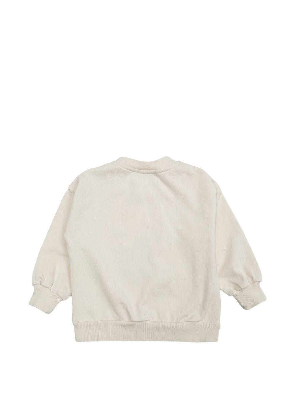 Felpa per neonato Bobo Choses bianco sporco con stampa grafica - Rubino Kids