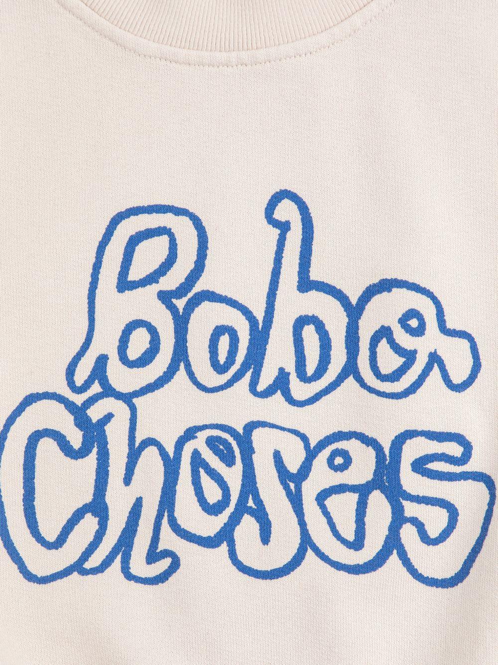 Felpa per neonato Bobo Choses bianco sporco con stampa grafica - Rubino Kids