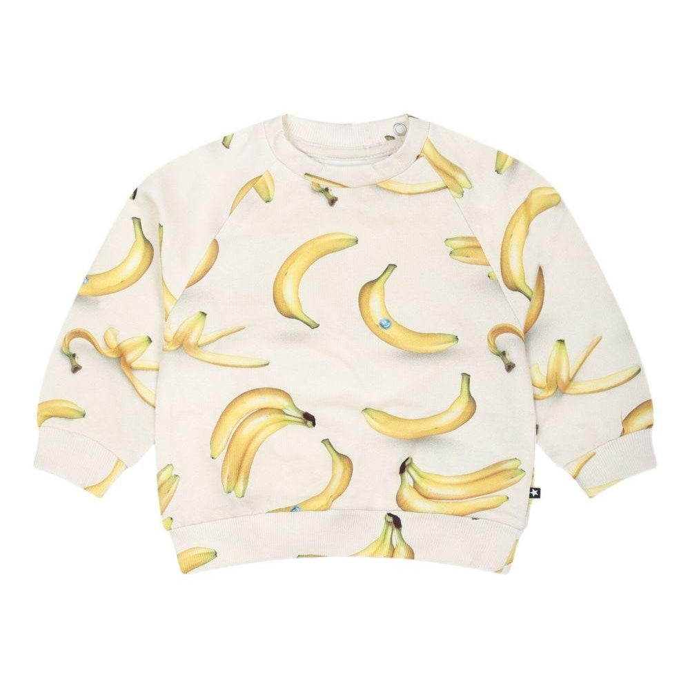 Felpa per neonato Molo bianco con stampa grafica all - over e maniche lunghe - Rubino Kids