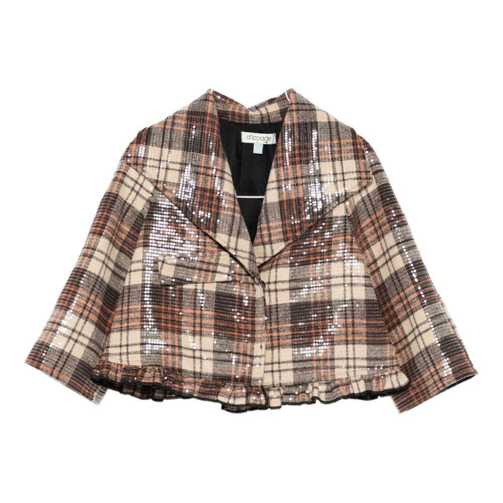 Giacca per bambina A'lapage multicolore con motivo scozzese - Rubino Kids