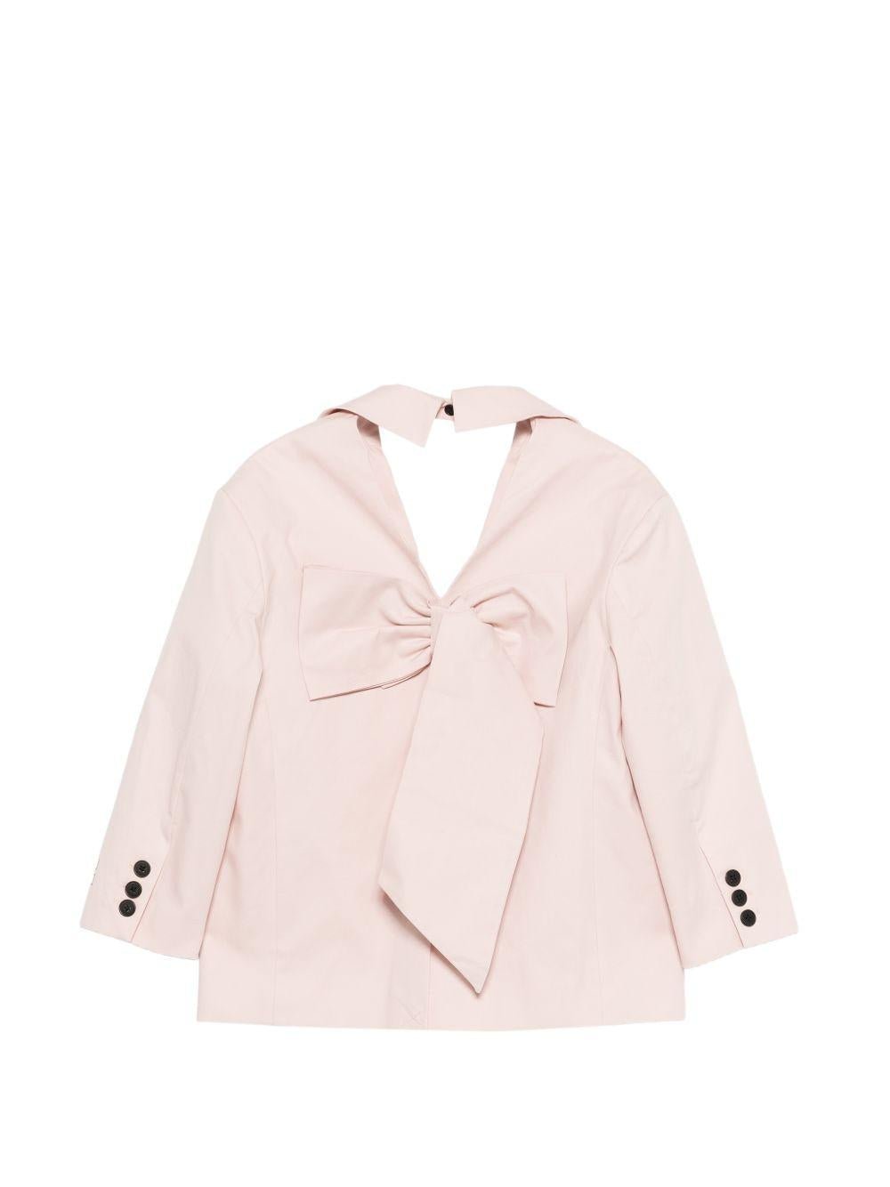 Giacca per bambina Douuod Kids rosa con colletto con revers rosa - Rubino Kids