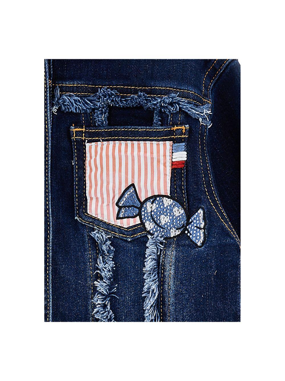 Giacca per bambina Monnalisa x Hello Kitty in denim con applicazione - Rubino Kids