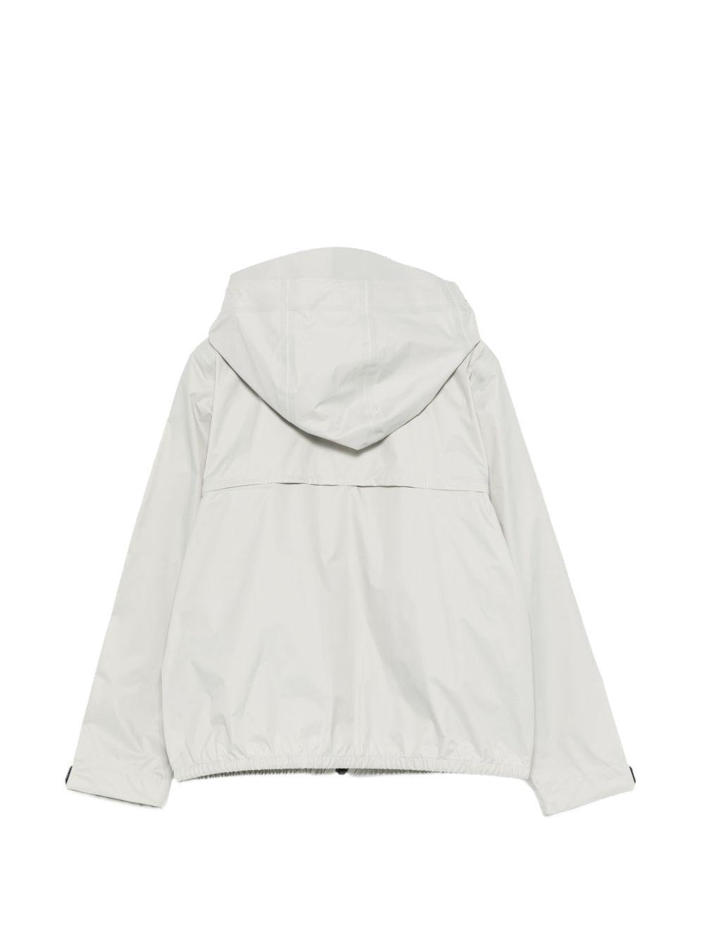 Giacca per bambino K Way Kids grigia con cappuccio e zip<BR/><BR/> - Rubino Kids