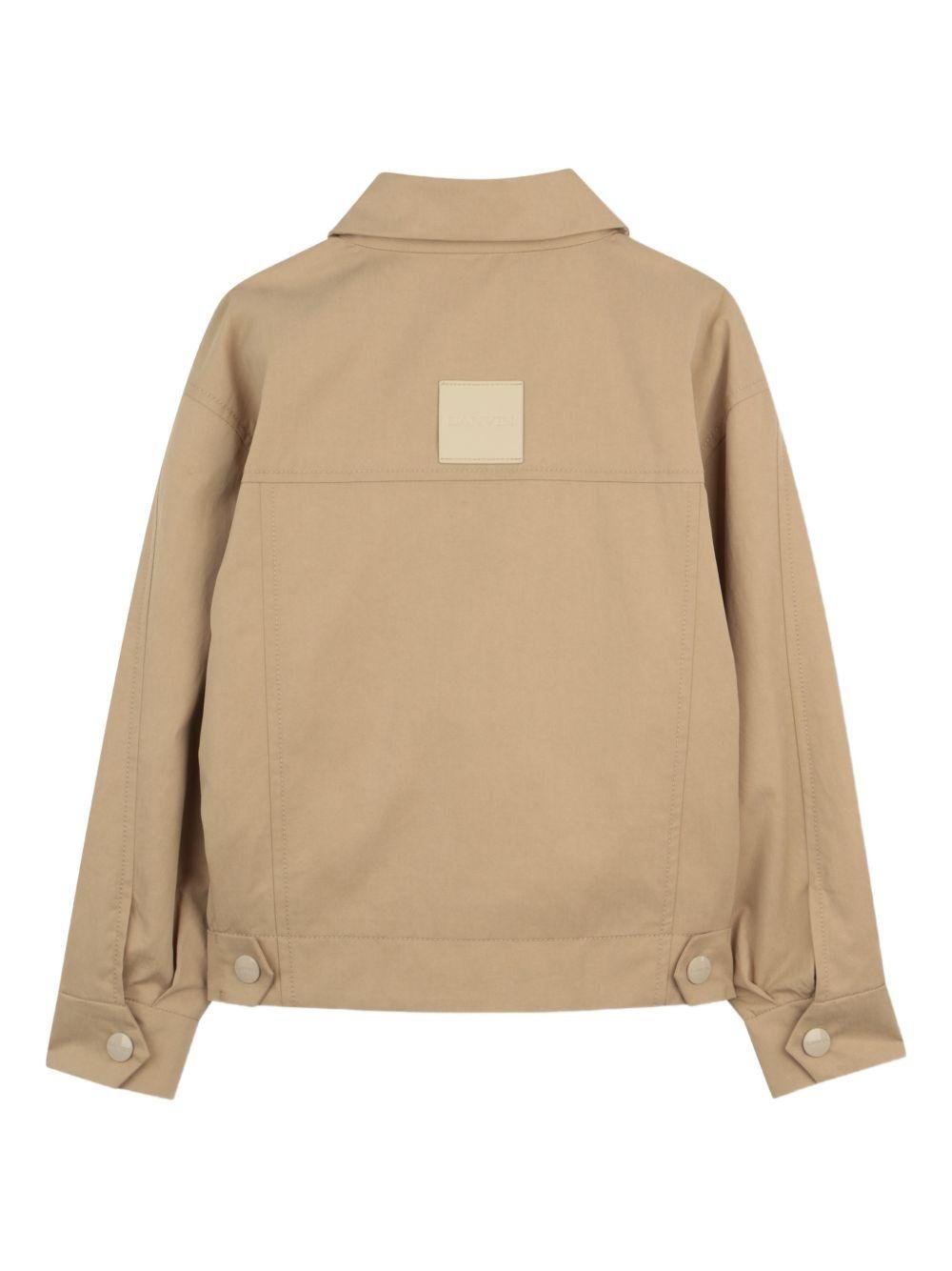 Giacca per bambino Lanvin Enfant marrone chiaro con tasche - Rubino Kids