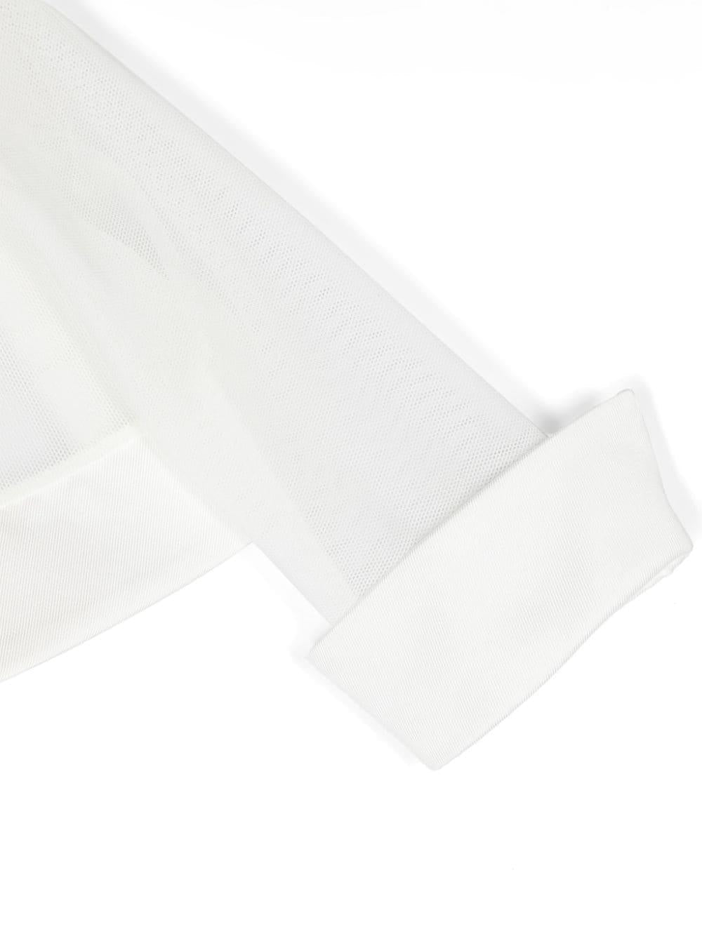 Giacca per neonata Colorichiari bianca con bordo a contrasto - Rubino Kids