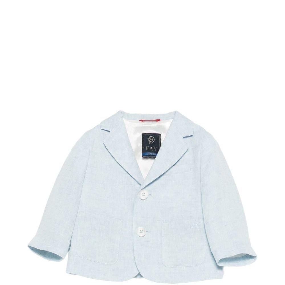 Giacca per neonato Fay Kids azzurra con revers classici - Rubino Kids