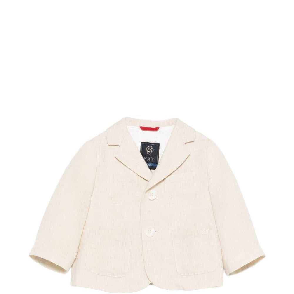 Giacca per neonato Fay Kids beige con revers classici - Rubino Kids