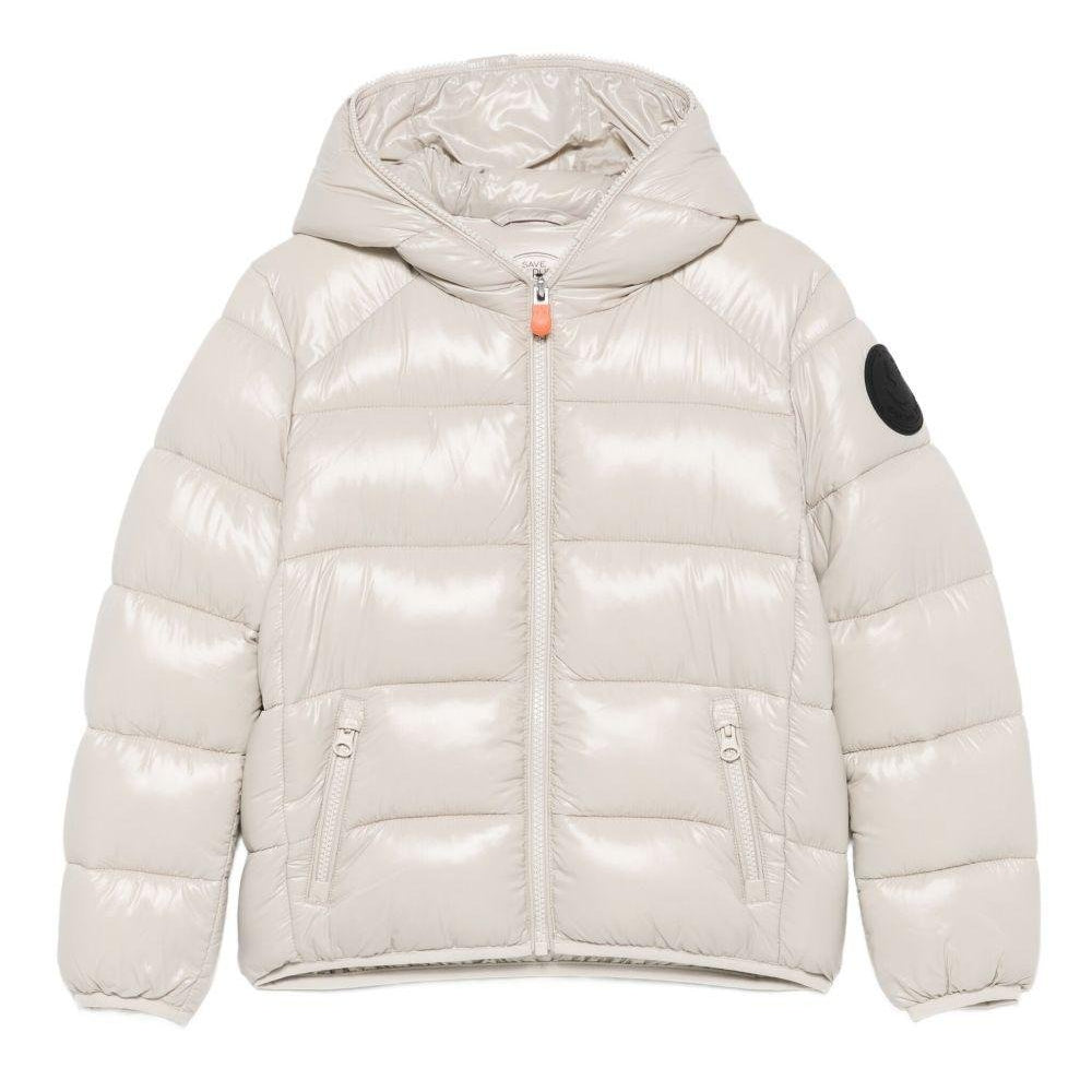 Giacca trapuntata per bambino Save The Duck Kids beige con cappuccio - Rubino Kids