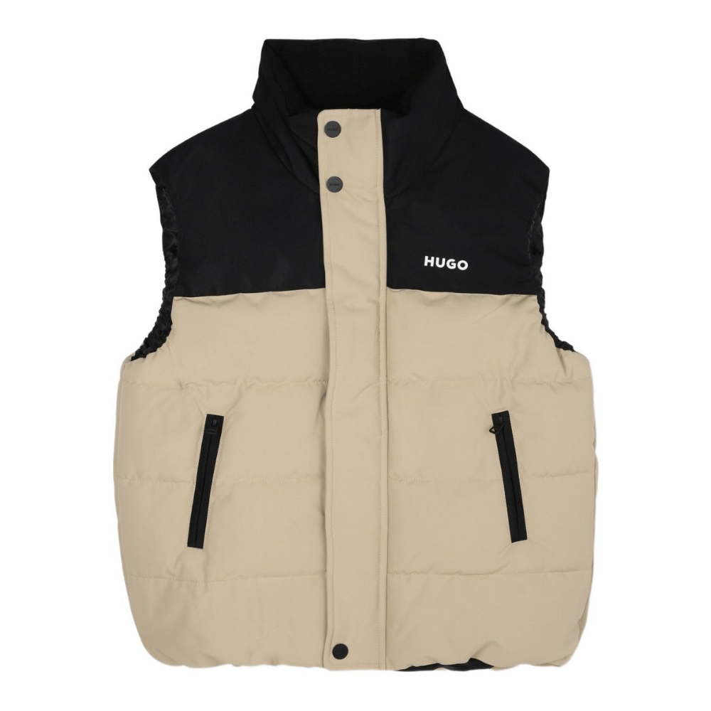 Gilet per bambino Hugo Kids multicolore con design color - block - Rubino Kids