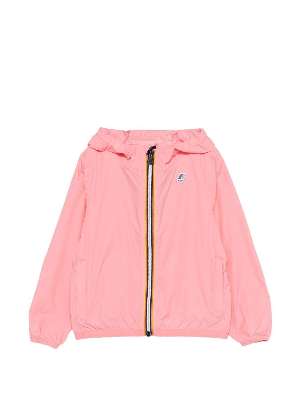 Giubbino per bambina K - Way Kids rosa con cerniera - Rubino Kids