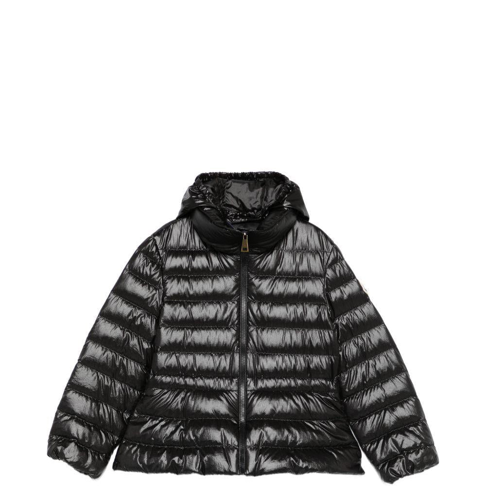 Giubbino per bambina Moncler Enfant nero con design trapuntato - Rubino Kids