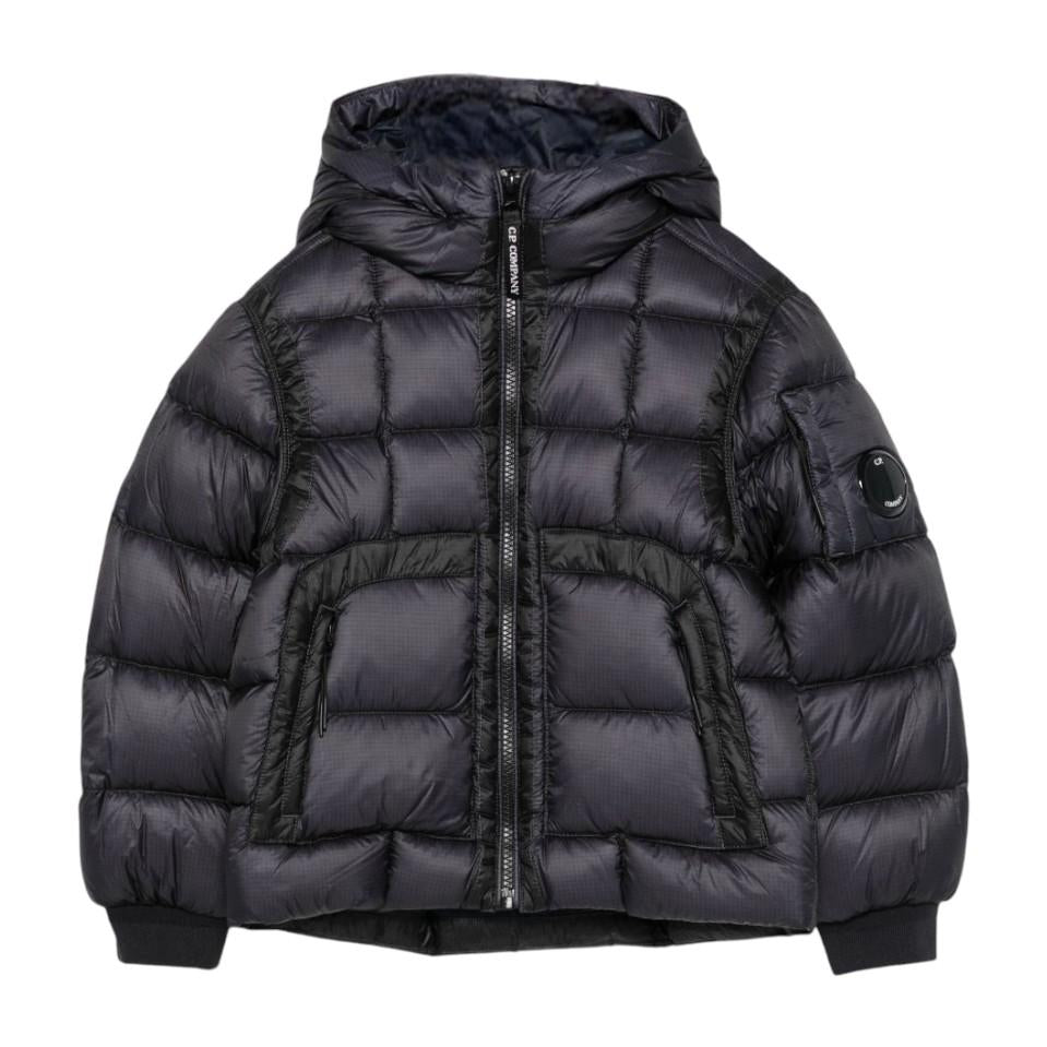 Giubbino per bambino C.P. Company Kids nero con design trapuntato - Rubino Kids
