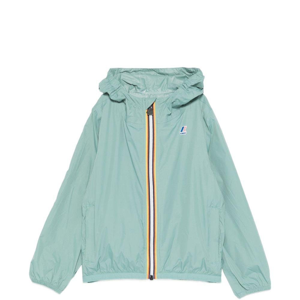 Giubbino per bambino K - Way Kids verde con cerniera - Rubino Kids