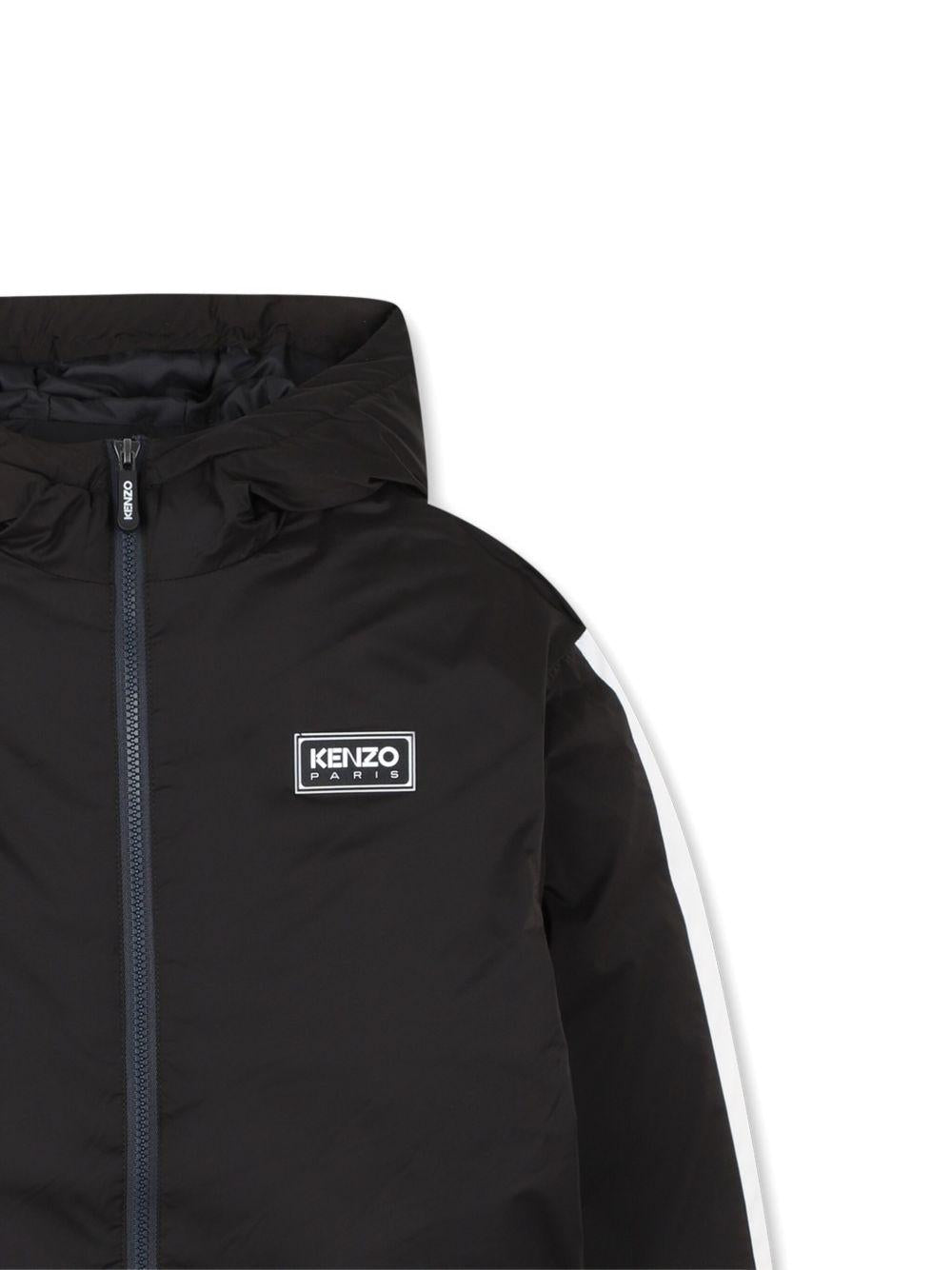 Giubbino per bambino Kenzo Kids nero con design imbottito - Rubino Kids