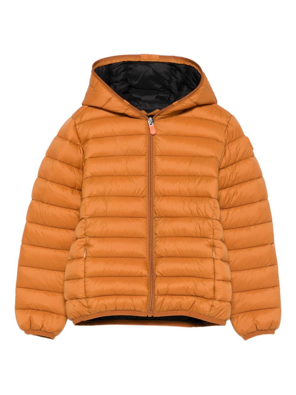 Giubbino per bambino Save The Duck Kids arancione con design trapuntato - Rubino Kids