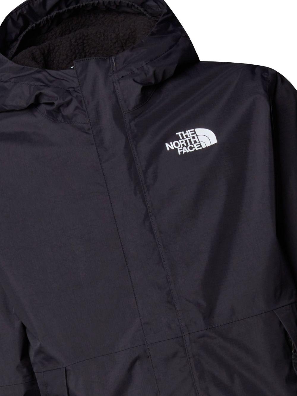 Giubbino per bambino The North Face Kids nero con stampa con logo sul davanti e sul retro - Rubino Kids