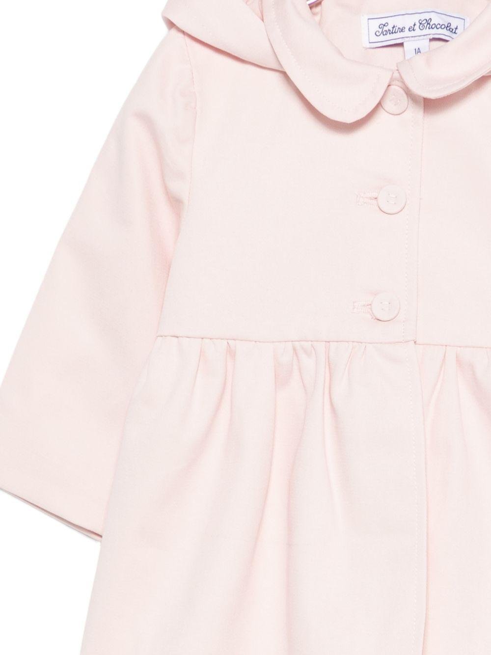 Giubbino per neonata Tartine & Chocolat rosa con dettaglio con arricciatura - Rubino Kids