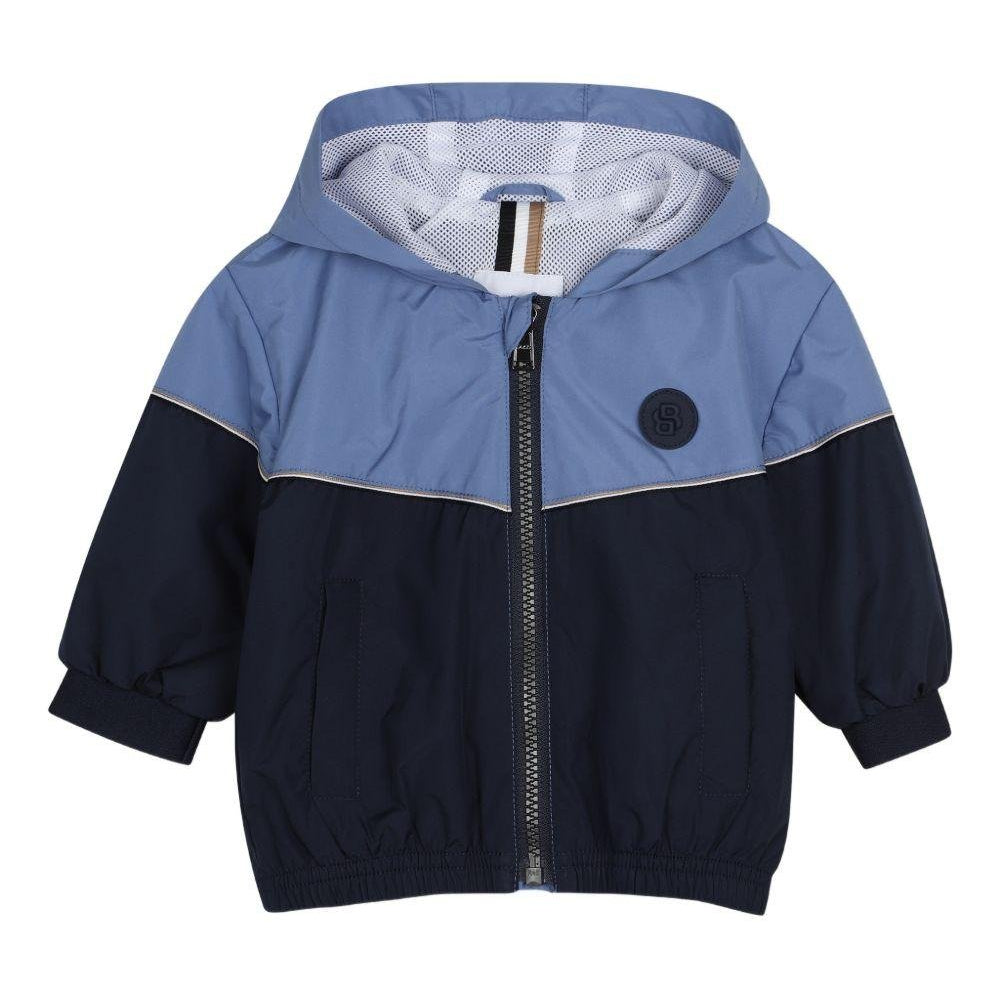 Giubbino per neonato Boss Kids con design color - block - Rubino Kids